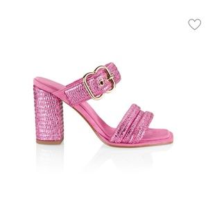 Emili Sindlev X Bettina Vermillm Havana Metallic Raffia Sandals